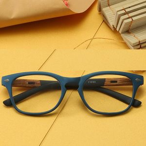 Sunglasses Retro Fashion Wood Grain Anti-fatigue Men Women Lenses Reading Glasses 0.75 1 1.5 1.75 2 2.5 2.75 To 4 With CaseSunglasses