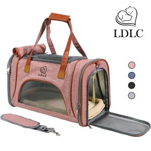 Carriers Dog Carrier Bags Portable Pet Cat Dog Backpack Breathable Cat Carrier Bag Airline Approved Transport Carrying For Cats Small Dog