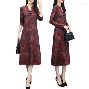Casual Dresses Mother's Wear 2023 Spring Dress Western Style Hooded Middle-Aged And Elderly Women Knee-Length Fashion Ladies Skirt
