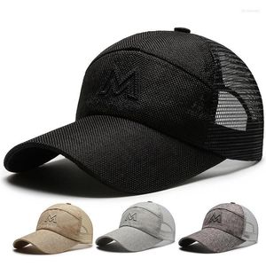 Ball Caps Cotton And Linen Hat M Men'S Net Summer Sunshade Sunscreen Cap Outdoor Sports Travel Baseball