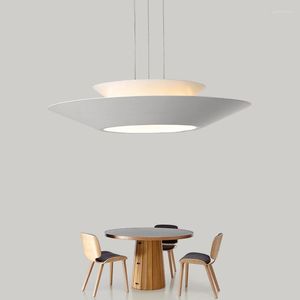 Chandeliers Children's Room LED Modern Kids Lamps For Girl Boy Bedroom Baby Round Space Ship White Pendant Lighting Fixture