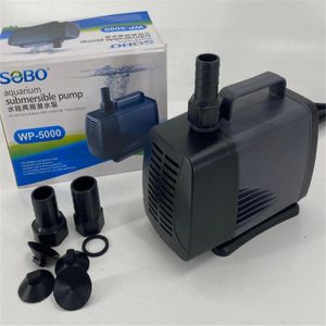 ポンプソボアクアリウム水中ポンプWP5000 60Wサイレントウォーターポンプポンド噴水スパウトフィルターサンプドロップシッピング