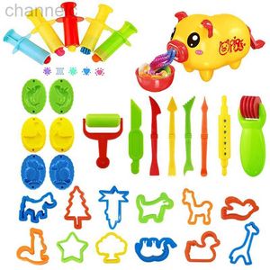 Clay Dough Modeling 26 Piece Set DIY Plasticine Mold Accessories Play Tool Kit Plastic Knife Kids Educational Toys