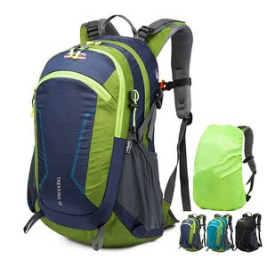 Backpacking Packs 40L Outdoor Camping ryggsäck Vattentät sportvandring Mountaineering Daypack Resestäska med regntäcke för män Kvinnor J230502