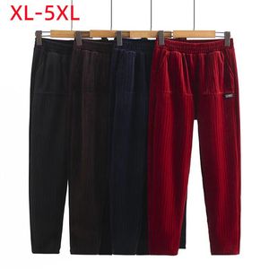 Bottoms Nya 2022 Ladies Spring Autumn Plus Size Harem Pants for Women Stor storlek Slim Elastic Red Long Trousers 2xl 3xl 4xl 5xl