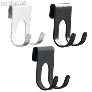 Robe Hooks 1pc Aluminum Hook Shower Glass Door Hook Free Hole Towel Rack Hanger Key Organizer plug Shaver Holder Rack Hook W0411