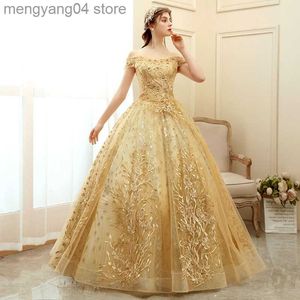 Party Dresses SWS-B004#Wedding Dress Red Royal Blue Gold Ball Gown Boat Neck Pearls Embroidery on Net Cheap Items With Wholesale T230502