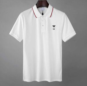 2023designer Fashion Top Business Clothing Polo Hugos вышитая воротничка детали с коротким рубашкой.