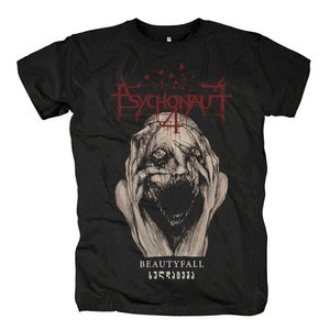 Мужские футболки 5 Дизайна Psychonaut4 уличная одежда депрессивная рока рубашка тяжелая черная металлическая фитнеса 100-коттон скейтборд ужасный футболка J230502