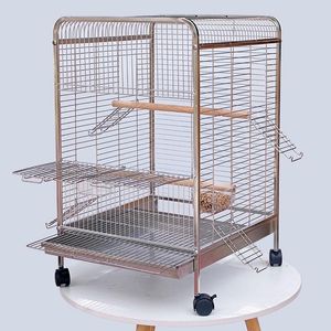Nests Budgie Cage Outdoor Large Garden Carrier Breeding Box Breeding Travel Stainless Steel Bird Cage Aviary Cage Oiseaux Pet House