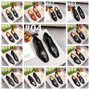 Designer Luxury Brands Mens Pointed Toe Dress Shoe Mens Patent Leather Black Shoes Wedding Dress Shoes 21SS Oxford Shoes For Men Size 38-45