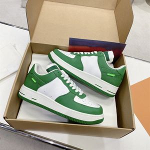 2023 Treinadores de plataforma de sapatos casuais brancos green spark equipe real cometa vermelho impressão marrom marrom paisley homens tênis p8ib#