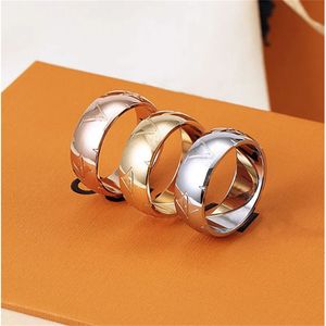 2023 Классический высококачественный дизайнерский золотой цветок кольцо модные украшения мужская и женская пара открытое кольцо День святого Валентина