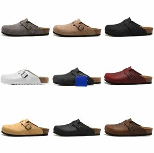 Sandals 2023 designer sandals men women slide slippers Boston Soft Footbed Clogs Suede Leather Buckle Strap Shoes Outdoor Indoor hombres Motion current 20ess