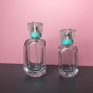 30ml 50ml Mini Clear Glass Spray Perfume Bottle Portable Travel Refillable Cosmetics Empty Perfume Bottle Aluminum Spray Head