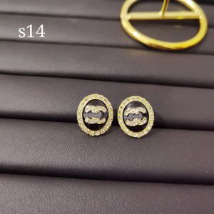 18k Gold Dangle Diamond Earring Luxury Gifts Jewelry Designer Wedding Party Love Earrings Brand Black Stud Earrings Design Jewelry for Women Wholesale