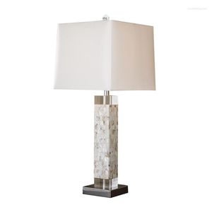 Table Lamps Nordic Modern Fashion Shell Desk Lights Led E27 Simple Individual Lamp Bedroom Bedside El Guest/Model Room Backgroudnd