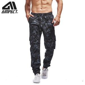 Sweatpants Aimpact Men's Chino Jogger Pants Casual Fitted Cotton Camo Twill Jogging Trouser AM5315