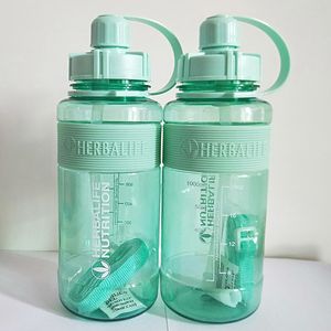 Vattenflaskor 4 godisfärg 1000 ml näring rosa svart grön sport halmtyp vatten flaska med rep plaststudent vatten flaska 230428