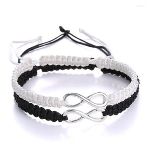 Braccialetti Charm 2 PCs retrò infinito fatti fatti a mano Bracciale Friendshi