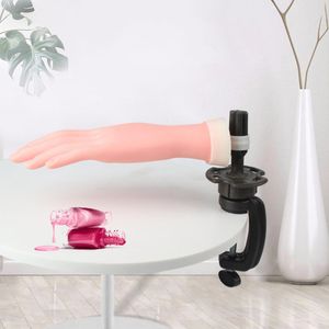 Nail Practice Display 1Pcs Flexible Soft Plastic Flectional Mannequin Model Painting Practice Tool Nail Art Fake Hand for Training Nail Salon 230428