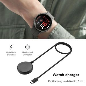 100 cm PD Fast Charging Cable Cradle för Samsung Galaxy Watch 5 40mm 44mm 5 Pro 45mm Charger Dock Station USB Type-C Power Base 828D