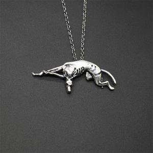 Colares pendentes Elfin Trendy Italian Greyhound Moda Sloughi Jóia Espanhola Espanos Hhound Whippet Pingentents Colar Mulheres Homens homens