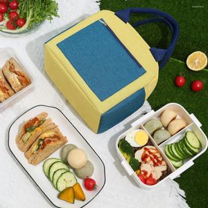 Servis uppsättningar Lunch Box Lätt återanvändbar bärbar praktisk picknick vandring termisk isolerad väska