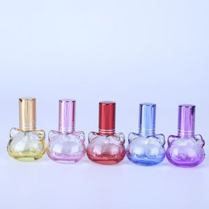 10ml Renkli Cam Parfüm Şişeleri Püskürtülebilir Atomizer Koku Şişeleri Ambalaj Şişesi 5 Renk İsteğe Bağlı Destek Toptan Satış