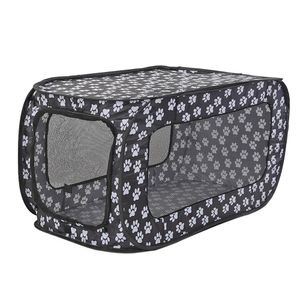 Pennor Portable Folding Pet Tent House Foldbara husdjurstaket Katt hund resebur Rektangulär hundbur Playpen utomhus valp kennel 87 cm