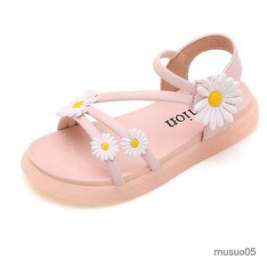 Crianças para o verão Fashion Flower Little Shoes Little Children Girls Beach Sandals