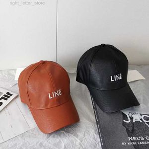 Ball Caps Leather Baseball Cap Fashion Trend Spring and Autumn Season Men and Women Outdoor Leisure Cap British Sunshade Hat BQ1201