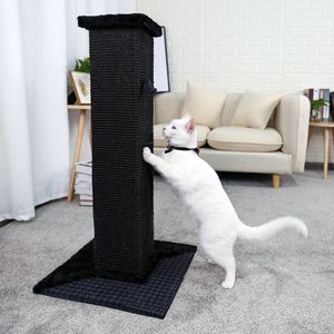 Scratchers H82cm Hızlı Teslimat Pet Kedi Ağacı House Scratcher Kitten Kırjma Pad Mat Kedileri Eğitim Oyuncak Sisal Kazanma Postası Topla