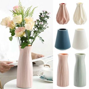 Вазы Цветочная ваза скандинавская отделка геометрического расположения цветочниц живая ваза с цветами оригами для крытого пластика Hotsale P230503