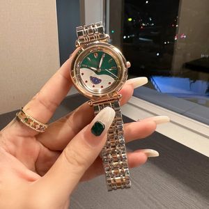 fashion luxury lady watch Brand Designer 32mm women watches High quality Stainless Steel band quartz Water Resistant wristwatch for womens Christmas Birthday gift