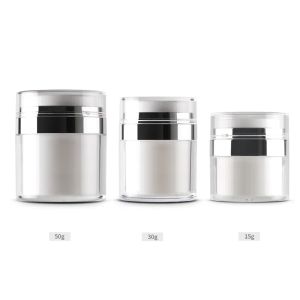 15g 30g 50g Cosmetic Jar Empty Acrylic Cream Cans Vacuum Bottle Press Cream Jar Sample 21 Vials Airless Cosmetic Container