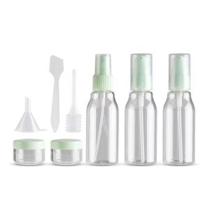 Seyahat Çantası En Kaliteli Sıvı Seyahat Setleri Şampuan Net Kozmetik Şişe Konteyneri Kozmetik Ambalaj 10 Set Parfüm Losyon Şişesi