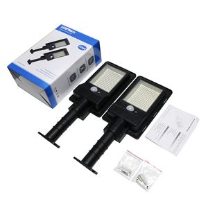 Umlight1688 고품질 전원 야외 IP65 1000 루멘 SMD 168 LED 통합 태양 광 가로등 모션 센서 태양 램프