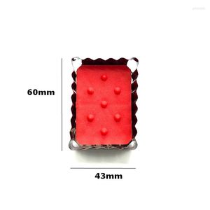 Baking Moulds 1Pcs Square Cookie Biscuit Cutter Pastry Cutters Stainless Steel Pressed Metal Molds Home Tools