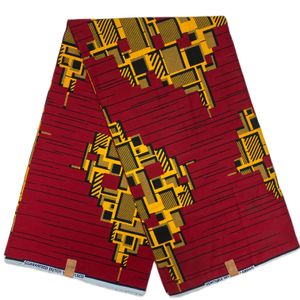 Stoff mit klassischem, echtem Super-Wachs, garantiert echter Wachsdruckstoff, niederländisches Hollandais-Pagne-Afrika-Kleid, 100 % Baumwolle, 6 Yards