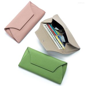 Wallets Woman Clutch Wallet Creative Long With Mobile Phone Bag Leather Ultra-thin Purse Design For Girl