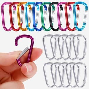 5 PCSCARABINERS 20st CARABINER KEYCHAIN ​​Outdoor Camping Climbing Toming D-Ring Snap Clip Lock Buckle Hooks Spring Carabiner Hook Keychains P230420