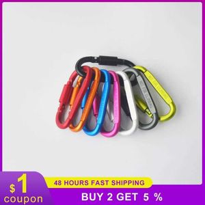 5 pcscarabiners 1pcs açık D-tipi dağcılık anahtar zinciri Kilit hızlı vice alet çantası tokası asılı asılı toka alüminyum alaşım karabiner p230420