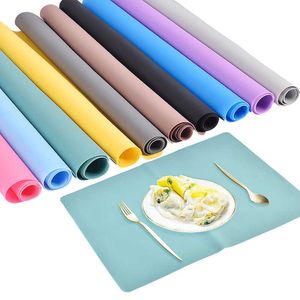 Mats Pads 14colors Silicone Pad Waterproof Placemat Table Mat Heat Insulation Pad Antiskidding Washable Resin Pad for DIY UV Epoxy Crafts Z0502