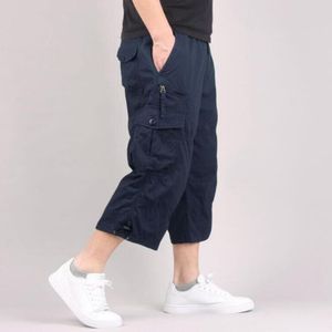 Мужские шорты с длинной длиной грузовые шорты Мужчина летние повседневные хлопковые многократные брюки плюс размер 7xl 230503
