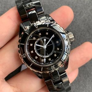 U1 Top AAA 3A Quality Watch 33 -миллиметровый женский сапфировый стеклянный керамический панель бриллианты женские кварцевые часы Orologio Sapphire светящиеся часы. Начаты на наручные часы Montre de Luxe