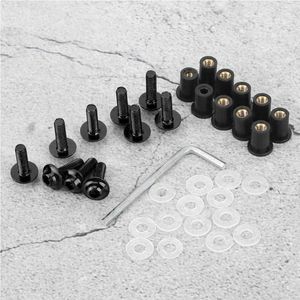 Motorcycle Helmets Windscreen Washer 10pcs Windshield Nut Washers Universal Motorbike Fairing Mounting Kit