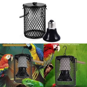 Lighting Pet Heating Light Mini Infrared Ceramic Bulb Black Safe Cage For Reptile Pet Brooder For Lizard Turtle Amphibian Pets Supplies