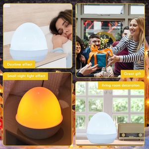 Night Lights LED RGB Atmosphere Light Built-In Battery Baby Sleeping Dimmable Portable With Charging Line For Outdoor Supplies