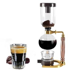 Ferramentas sifão conjunto de cafeteira sifão pote 3/5 pessoas sifão pote conjunto filtro resistente ao calor vidro cafeteira manual 360ml/480ml